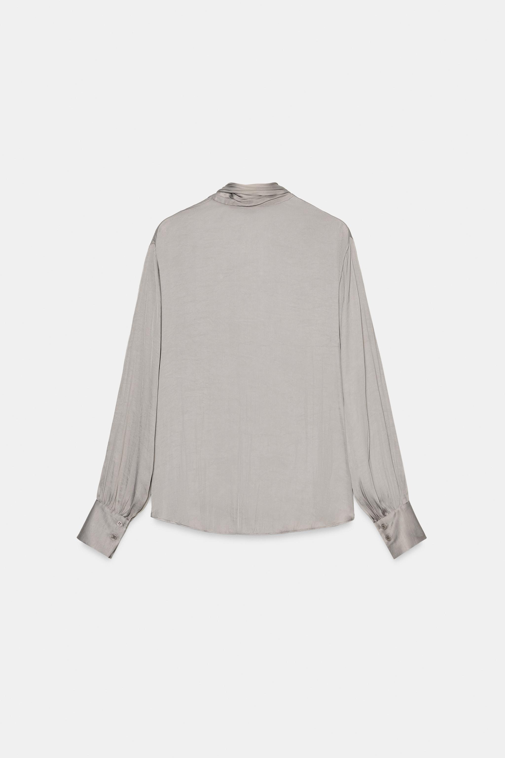 ZW COLLECTION TIED NECKLINE BLOUSE